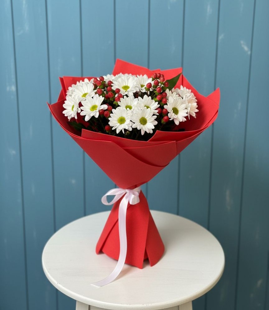 Букет цветов из: Хризантемы в Кагальницкой