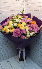 Букет цветов из:  Хризантемы и Розы в Кагальницкой