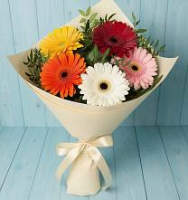 Букет цветов из:  Герберы в Кагальницкой