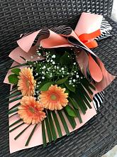 Букет цветов из:  Герберы в Кагальницкой