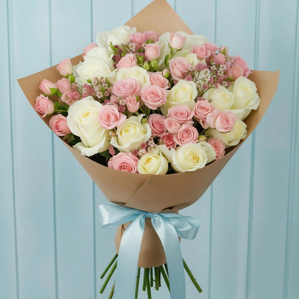 Букет цветов из: Розы в Кагальницкой