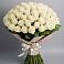 Букет 101 беля роза Белоснежка в Кагальницкой