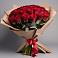 Букет 25 Красных роз Лотус в Кагальницкой