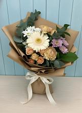 Букет цветов из:  Герберы и Хризантемы в Кагальницкой