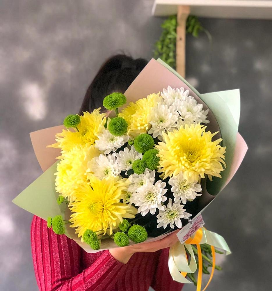 Букет цветов из: Хризантемы в Кагальницкой