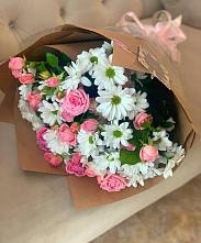 Букет цветов из:  Розы и Хризантемы #REPLACE_PRED# Кагальницкой