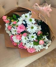 Букет цветов из:  Розы и Хризантемы в Кагальницкой
