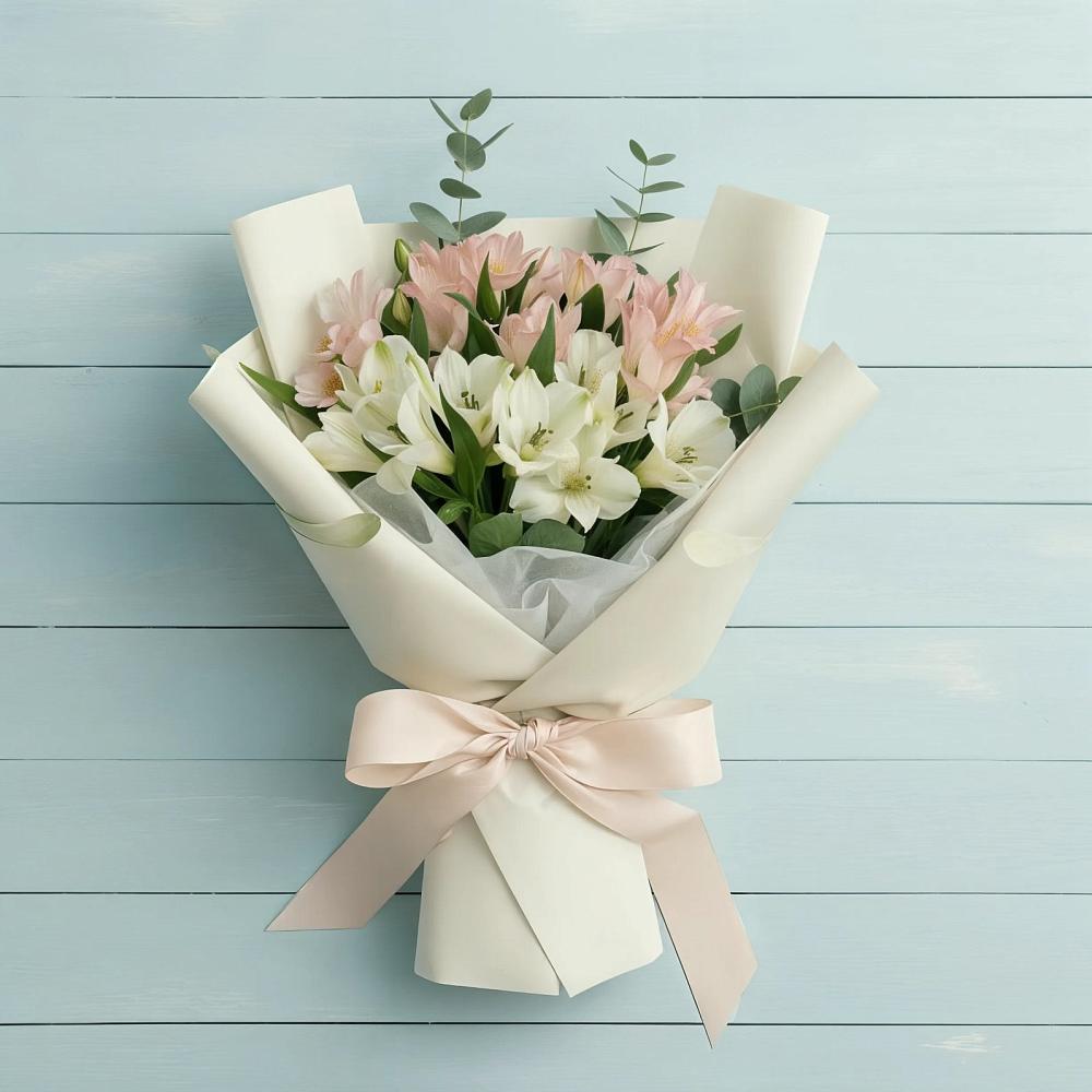 Букет цветов из: Альстромерии в Кагальницкой