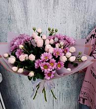 Букет цветов из:  Розы и Хризантемы в Кагальницкой