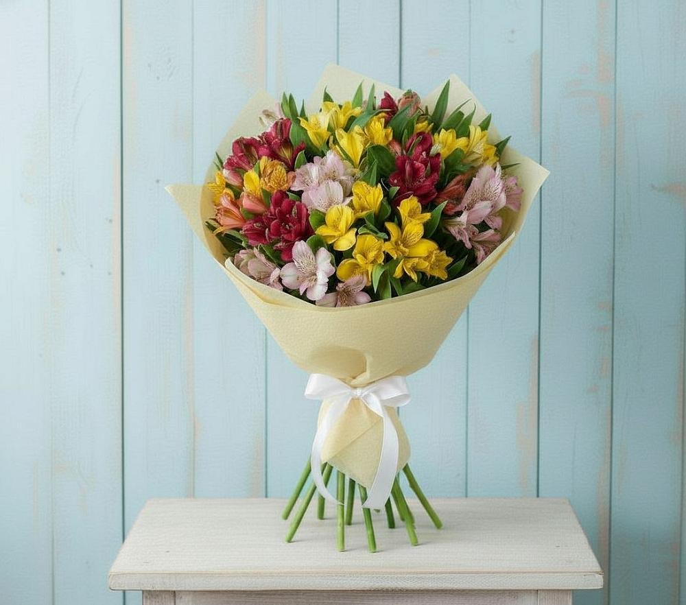 Букет цветов из: Альстромерии в Кагальницкой