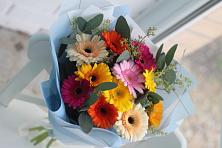 Букет цветов из:  Герберы в Кагальницкой
