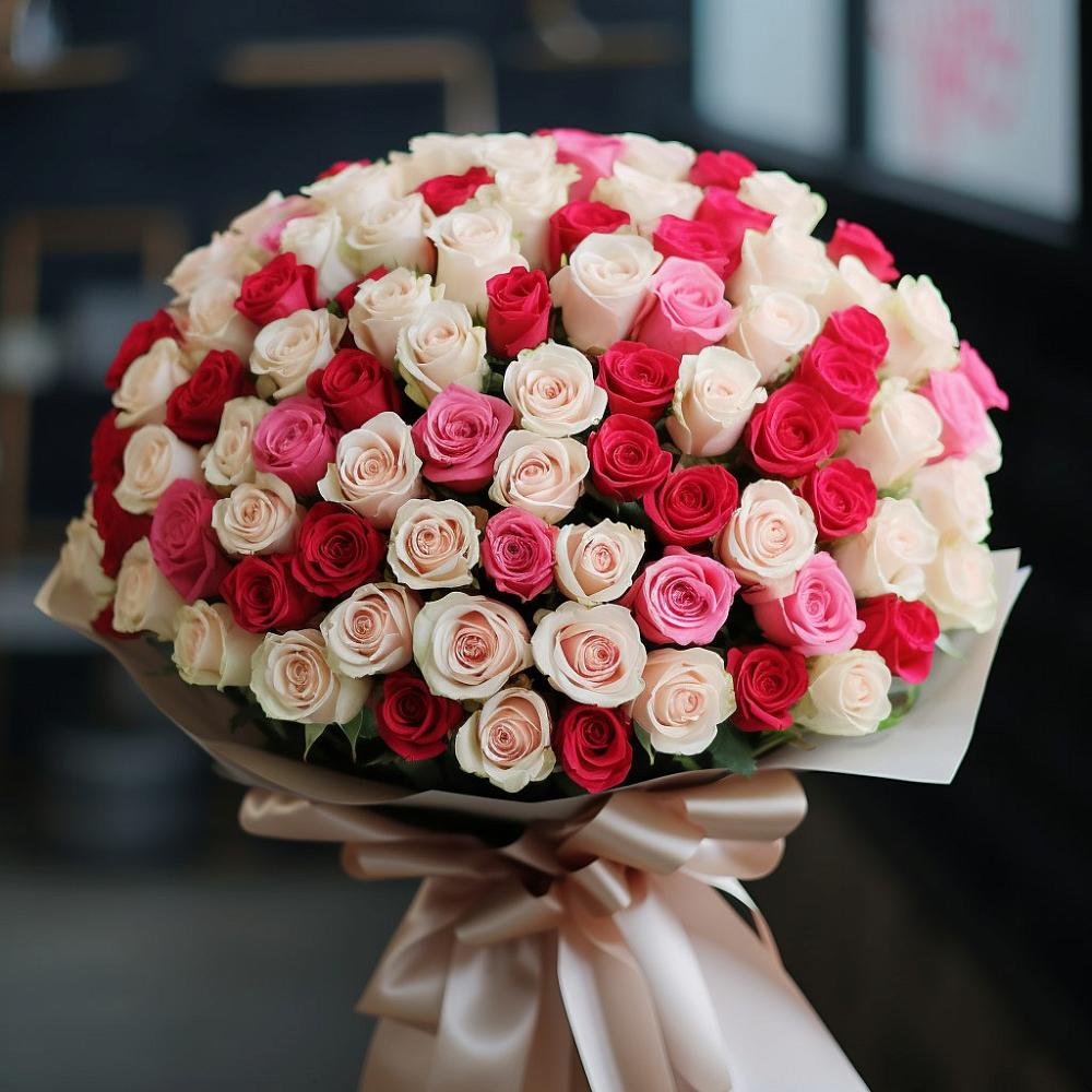 Премиум букет из: Розы в Кагальницкой