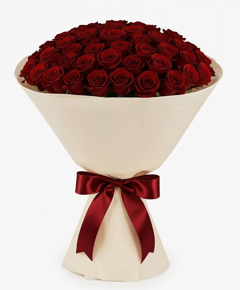 Букет 101 Бордовая роза Блэк Бакарра в Кагальницкой