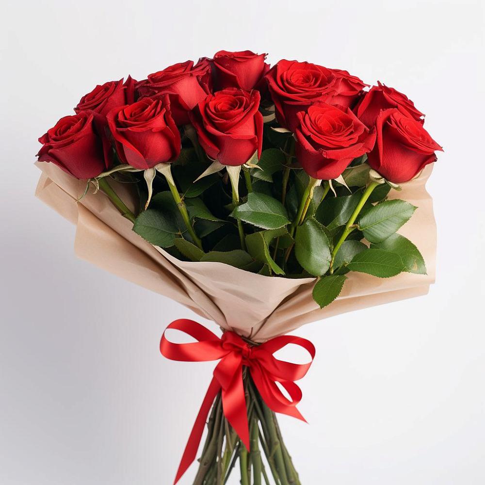 Букет 11 Красных роз Эдлесс Лав в Кагальницкой