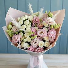 Букет цветов из:  Альстромерии и Розы в Кагальницкой