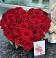 Цветочная композиция из Розы в виде сердца в Кагальницкой