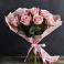 Букет 7 розовых роз в Кагальницкой